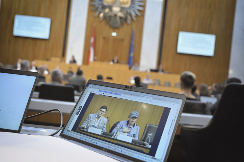 Vertreter des Volksbegehrens von links: Marcus Hohenecker, Anatolij Volk