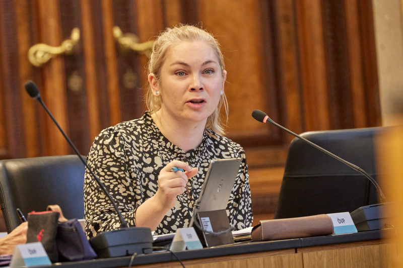 Nationalratsabgeordnete Eva-Maria Himmelbauer (ÖVP) am Wort