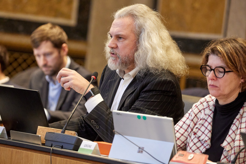 Nationalratsabgeordneter Martin Litschauer (GRÜNE) am Wort