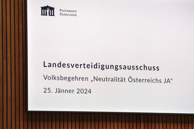 Monitor im Nationalratssaal