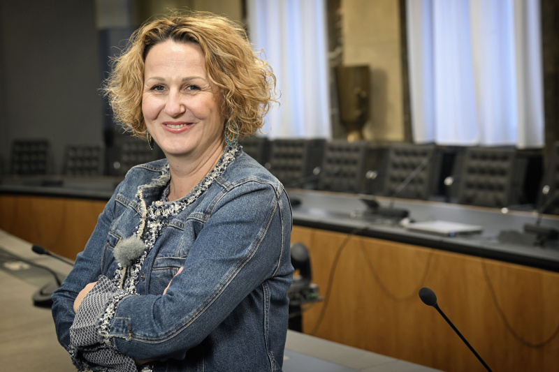 Professorin für Arbeitswissenschaft und Organisation Sabine Köszegi (TU Wien) bei den Podcast-Aufnahmen