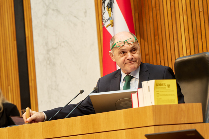 Nationalratspräsident Wolfgang Sobotka (ÖVP) am Präsidium