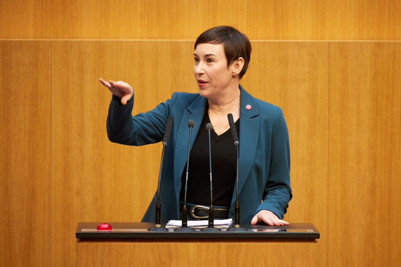 Am Rednerpult Nationalratsabgeordnete Henrike Brandstötter (NEOS)
