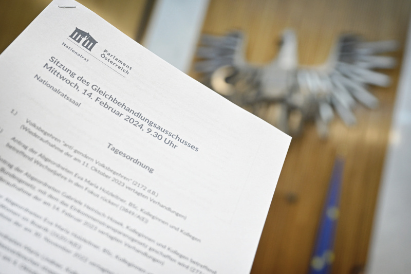 Tagesordnung der Sitzung des Gleichbehandlungsausschusses