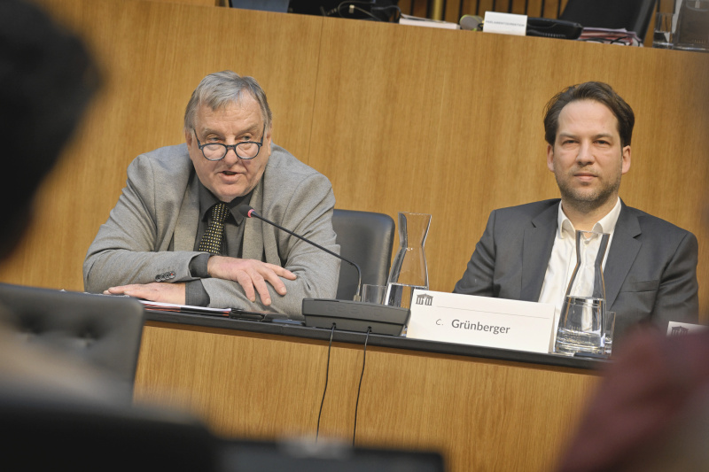 Von links: Sprecher des Volksbegehrens Stefan Grünberger, stellvertretender Sprecher des Volksbegehrens Clemens Grünberger