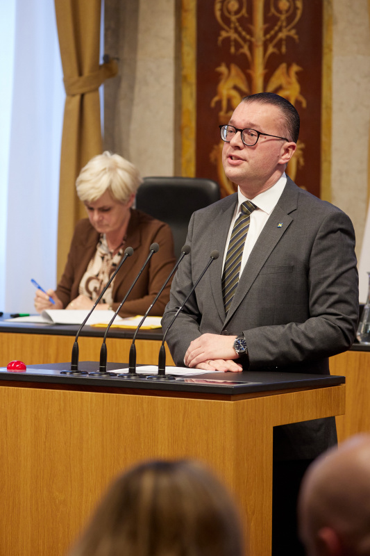 Am Rednerpult Bundesrat Matthias Zauner (ÖVP)