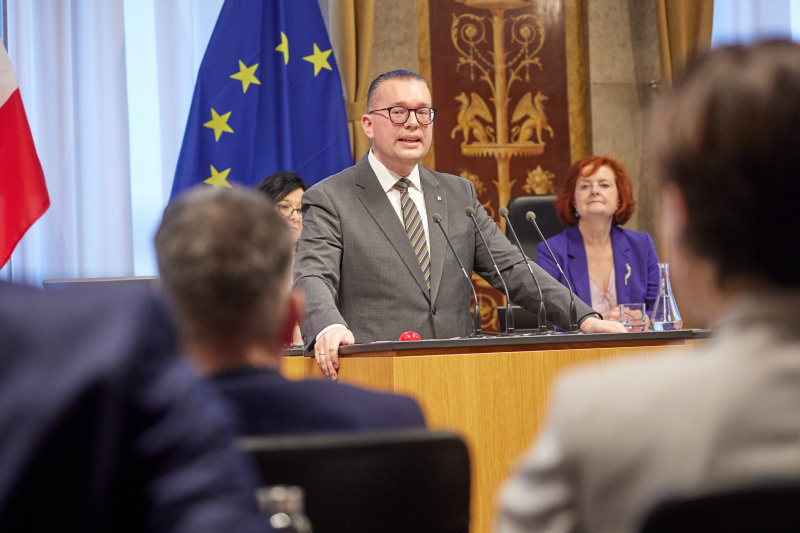 Am Rednerpult Bundesrat Matthias Zauner (ÖVP)
