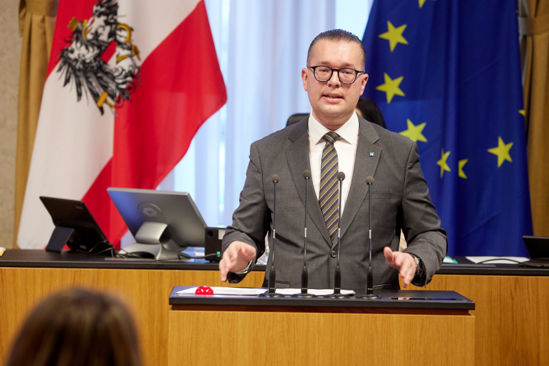 Am Rednerpult Bundesrat Matthias Zauner (ÖVP)