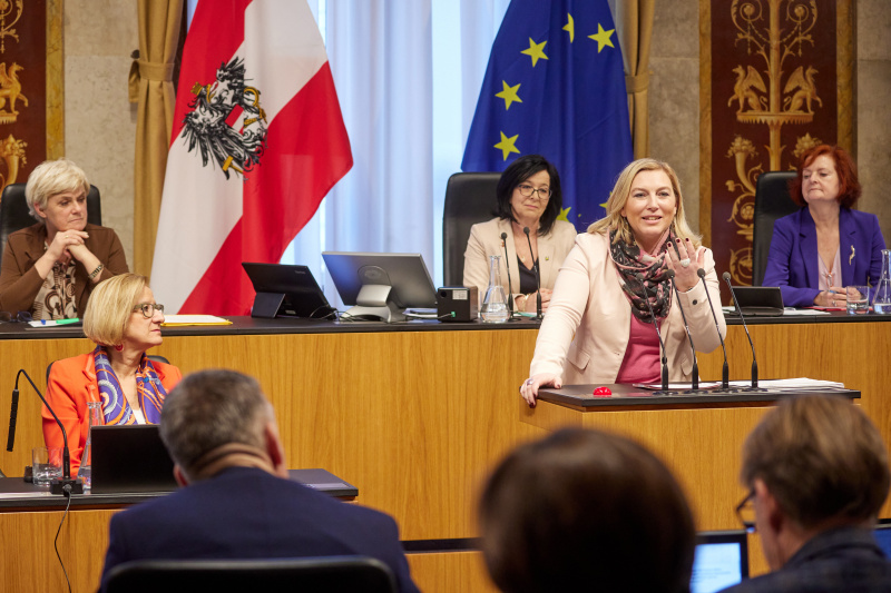 Am Rednerpult Bundesrätin Doris Hahn (SPÖ)
