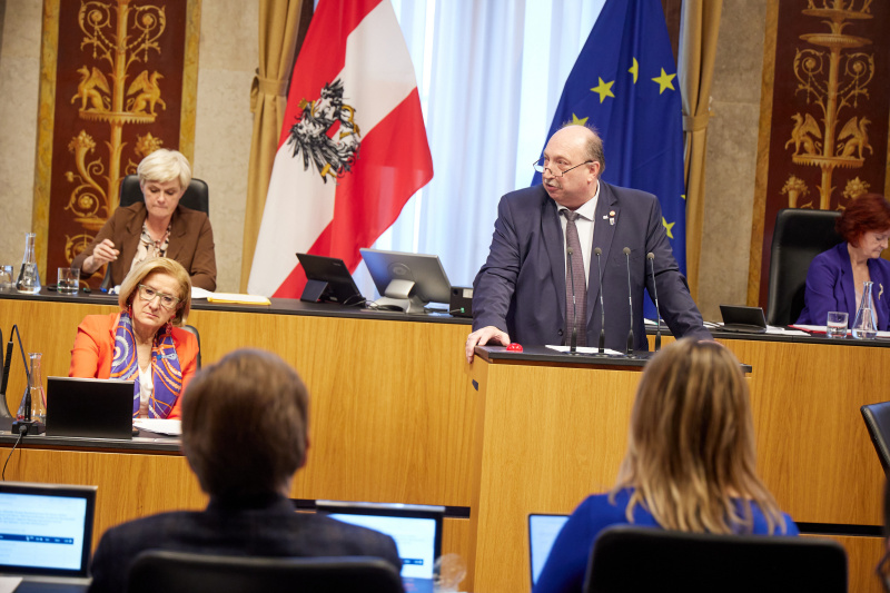 Am Rednerpult Bundesrat Michael Bernard (FPÖ)