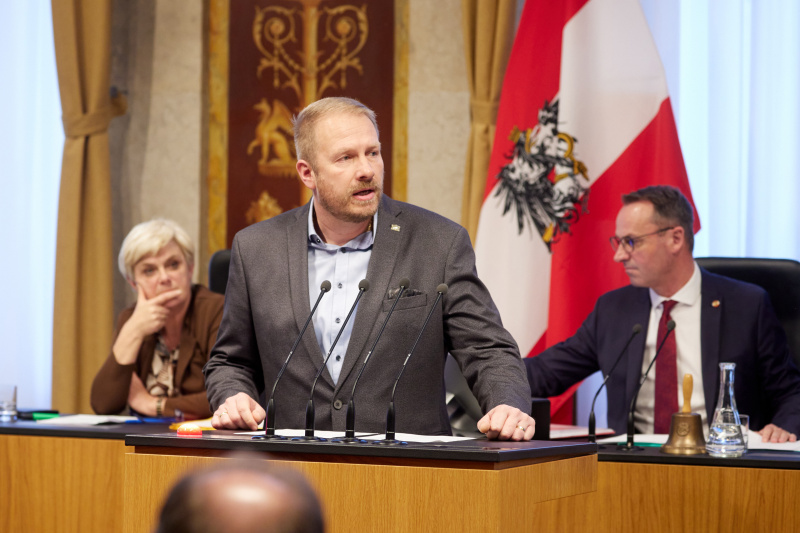 Am Rednerpult Bundesrat Markus Leinfellner (FPÖ)