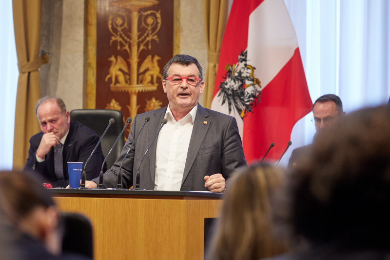 Am Rednerpult Bundesrat Michael Wanner (SPÖ)