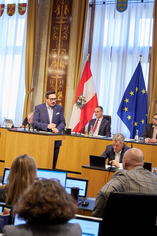 Am Rednerpult Vorsitzender der Bundesratsfraktion Christoph Steiner (FPÖ)