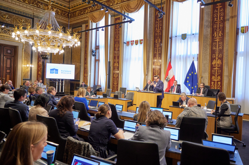 Am Rednerpult Vorsitzender der Bundesratsfraktion Christoph Steiner (FPÖ)