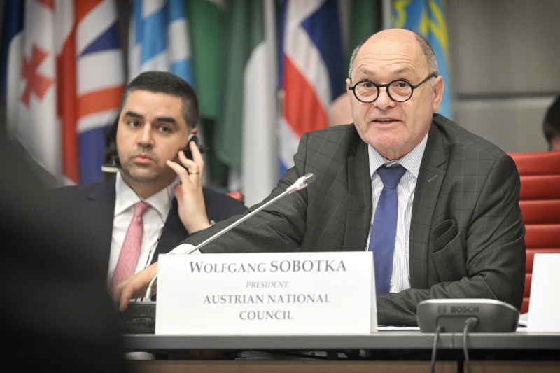 Nationalratspräsident Wolfgang Sobotka (ÖVP) am Wort