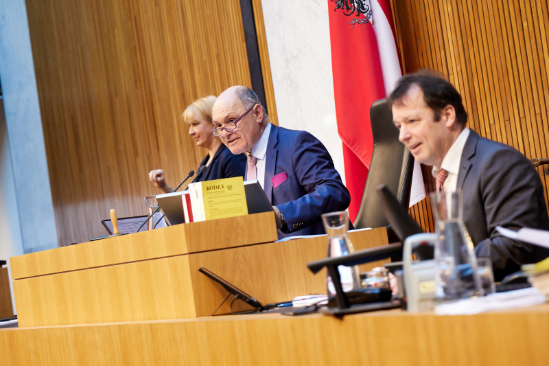 Nationalratspräsident Wolfgang Sobotka (ÖVP) am Präsidium