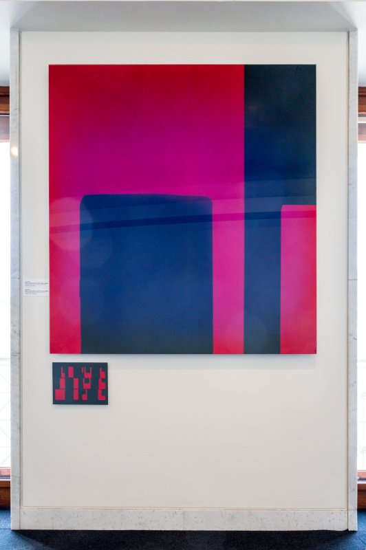 Anton Kehrer - lightflow_colourfield black & red, 2007 (2-teilige Installation)