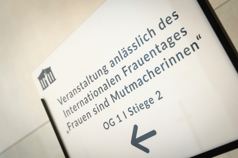 Hinweisschild zur Veranstaltung