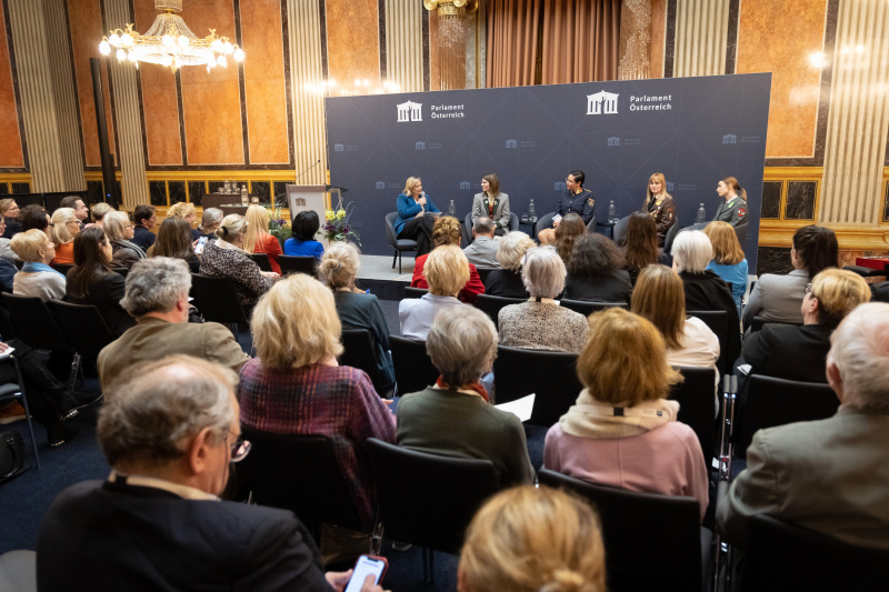 Podiumsdiskussion - Mutig. Engagiert. Nachhaltig: Gemeinsam Zukunft gestalten. Blick in den Saal