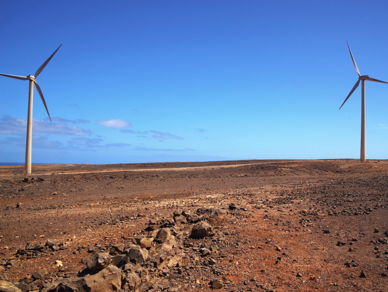 Windräder. Energiewende. Grüne Energie