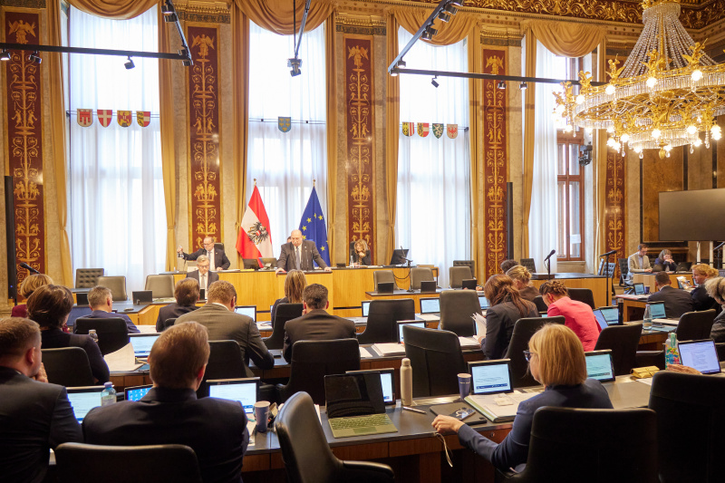 Am Redner:innenpult Bundesrat Michael Bernard (FPÖ)