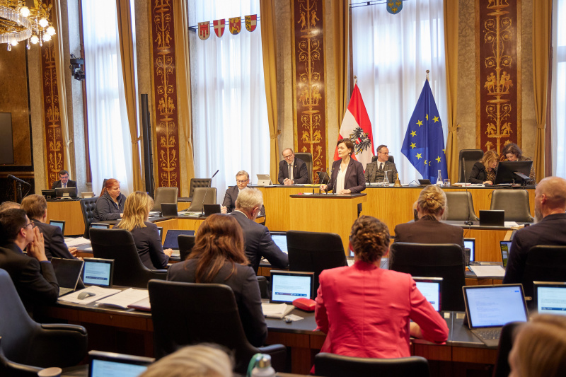 Am Redner:innenpult Bundesrätin Barbara Prügl (ÖVP)