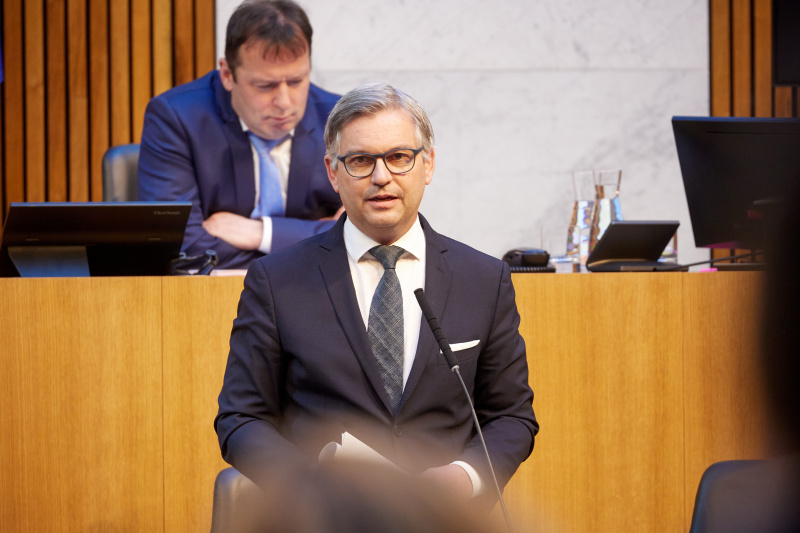 Rede von Finanzminister Magnus Brunner (ÖVP)