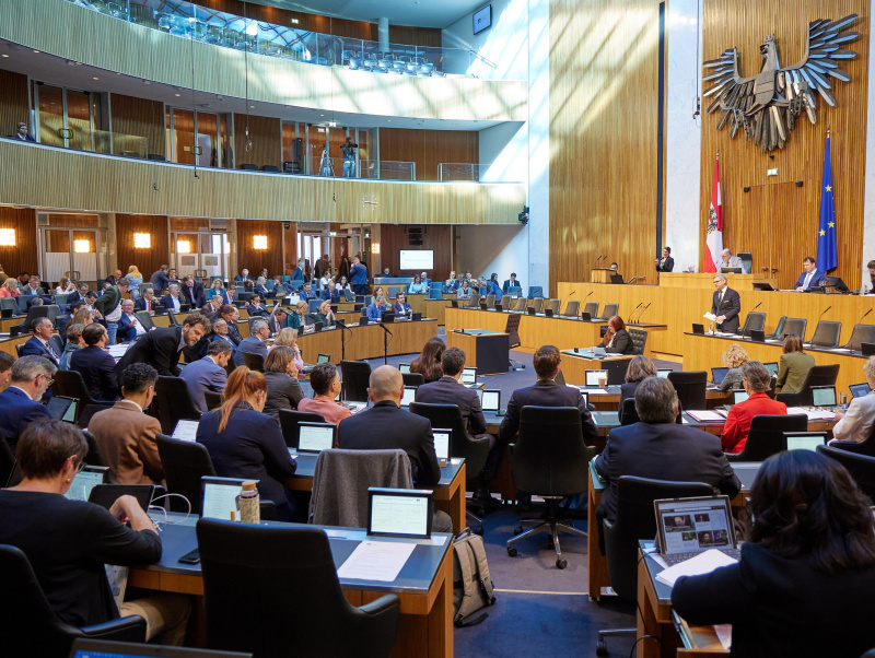 Rede von Finanzminister Magnus Brunner (ÖVP)