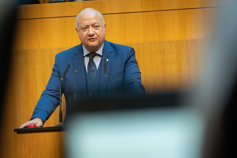 Nationalratsabgeordneter Christian Stocker (ÖVP) am Redner:innenpult