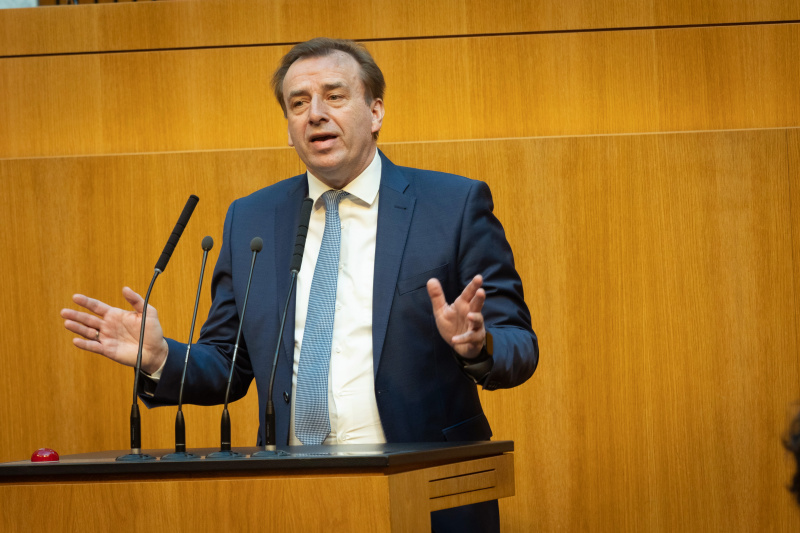 Nationalratsabgeordneter Christian Drobits (SPÖ) am Redner:innenpult