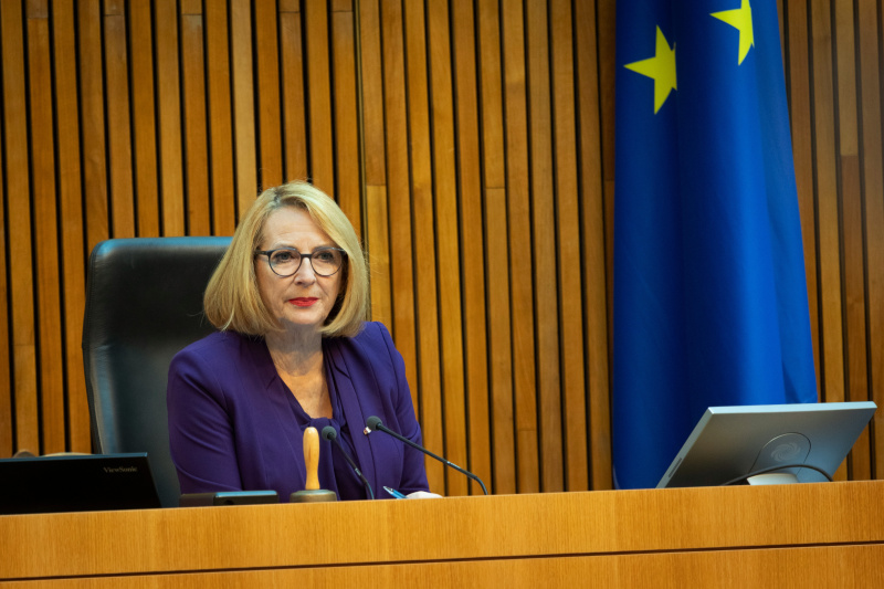 Zweite Nationalratspräsidentin Doris Bures (SPÖ) am Präsidium