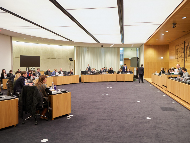 Blick auf das Präsidium