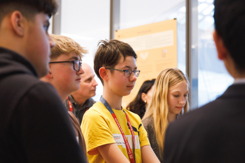 Students during the interview