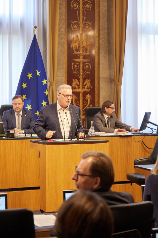 Am Redner:innenpult Bundesrat Horst Schachner (SPÖ)