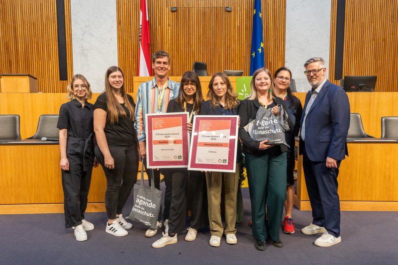 Awardverleihung - Kategorie Klimadialog - Gruppenfoto