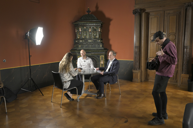 Von links: Open Data-Experte Robert Seyfriedsberger, Rechtsanwalt Volkert Sackmann