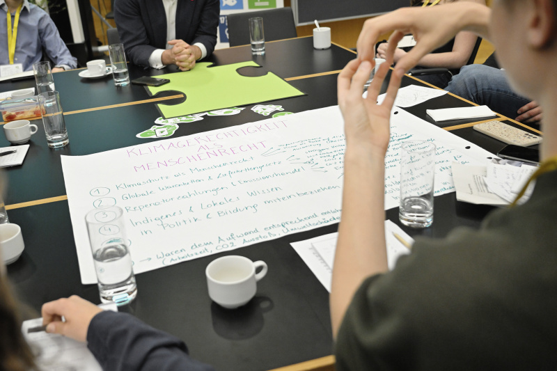 Blick Richtung Veranstaltungsteilnehmer:innen