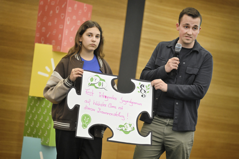 Präsentation der erarbeiteten Vorschläge. Blick Richtung Veranstaltungsteilnehmer:innen