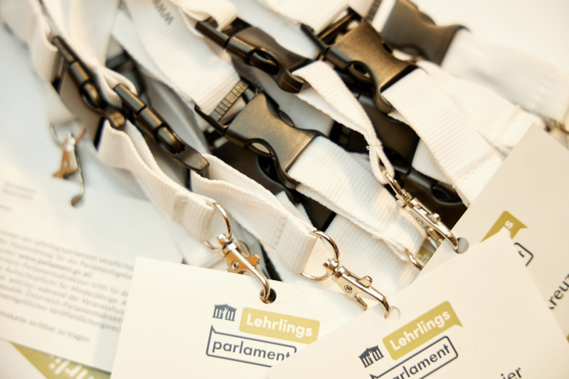 Lanyards des Lehrlingsparlaments