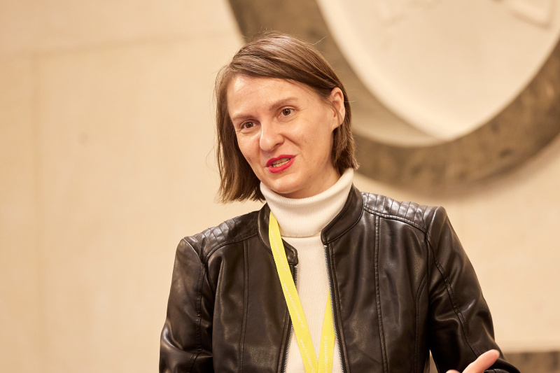 Simulation einer Klubsitzung mit Nationalratsabgeordneter Katharina Werner (NEOS)