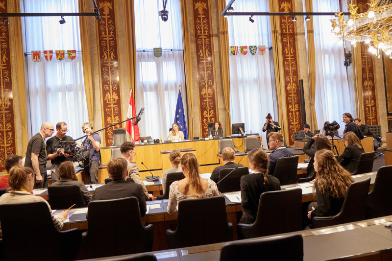 Simulation einer Ausschusssitzung