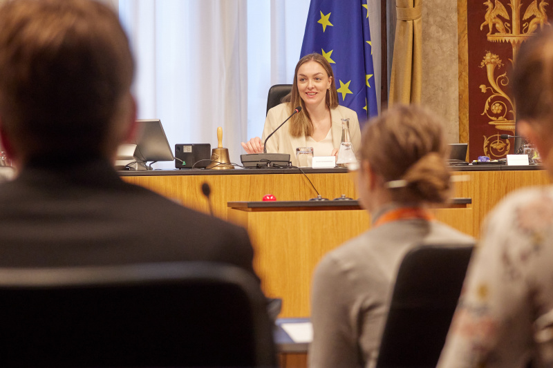 Simulation einer Ausschusssitzung