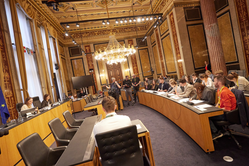 Simulation einer Ausschusssitzung