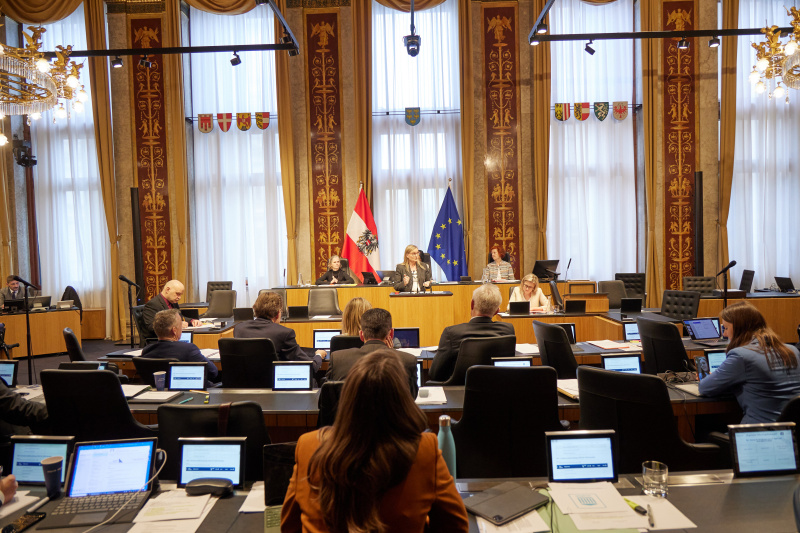 Am Redner:innenpult Bundesrätin Claudia Hauschildt-Buschberger (GRÜNE)