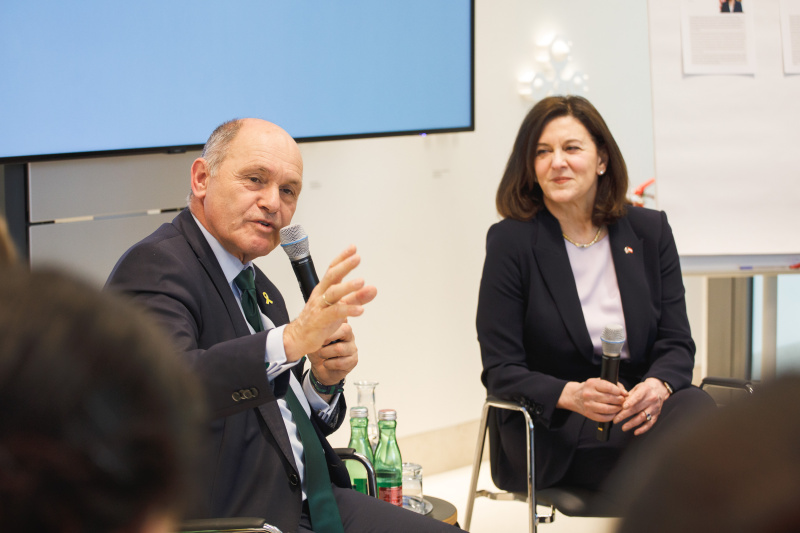 Von links: Nationalratspräsident Wolfgang Sobotka (ÖVP), US-Botschafterin Victoria Reggie Kennedy
