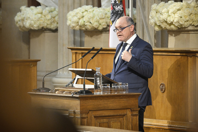 Eröffnungsworte. Nationalratspräsident Wolfgang Sobotka (ÖVP)