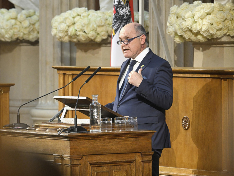 Eröffnungsworte. Nationalratspräsident Wolfgang Sobotka (ÖVP)