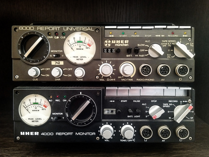 Foto eines Aufnahmegeräts der Marke "Uher"