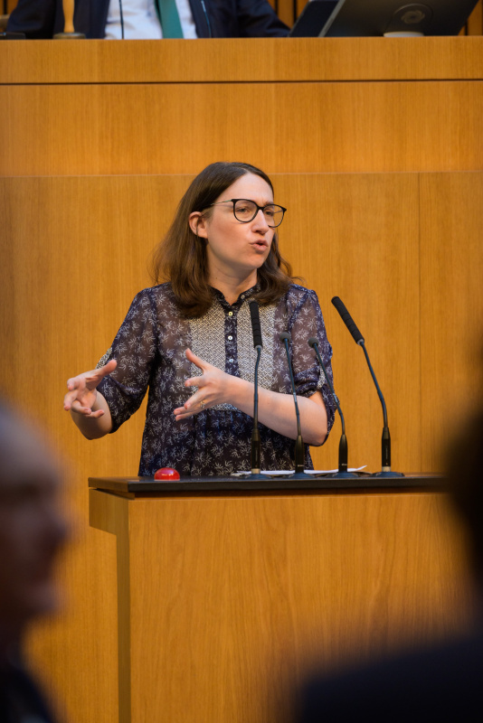 Am Redner:innenpult:  Julia Elisabeth Herr (SPÖ)