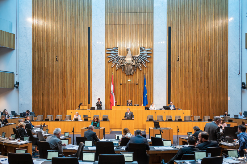 Am Redner:innenpult Nationalratsabgeordneter Franz Hörl